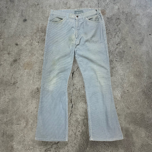 70s Levi’s Corduroy Flare Pants Light Blue Size 33x30