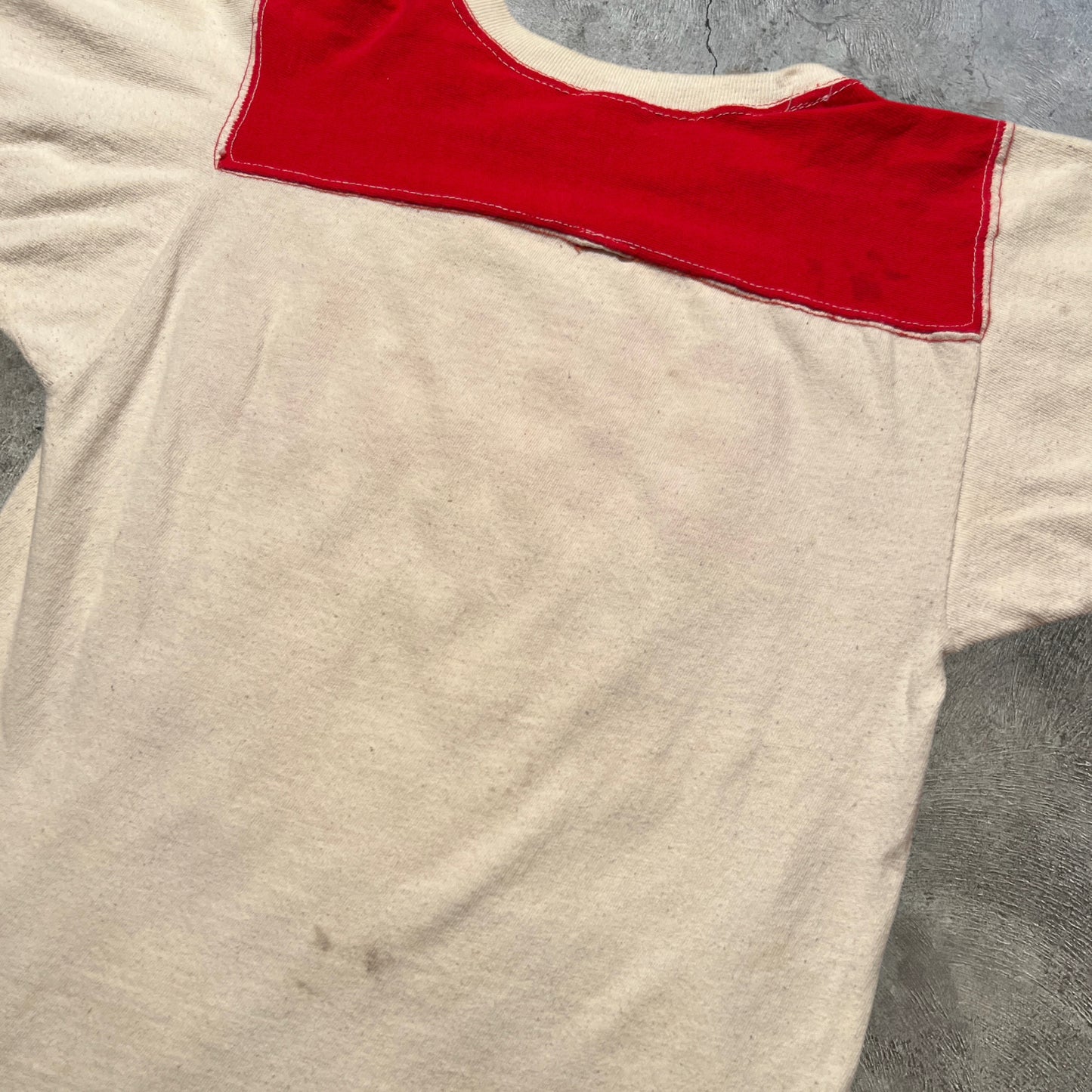 70s SHSU Ringer Tee White/Red Size Small