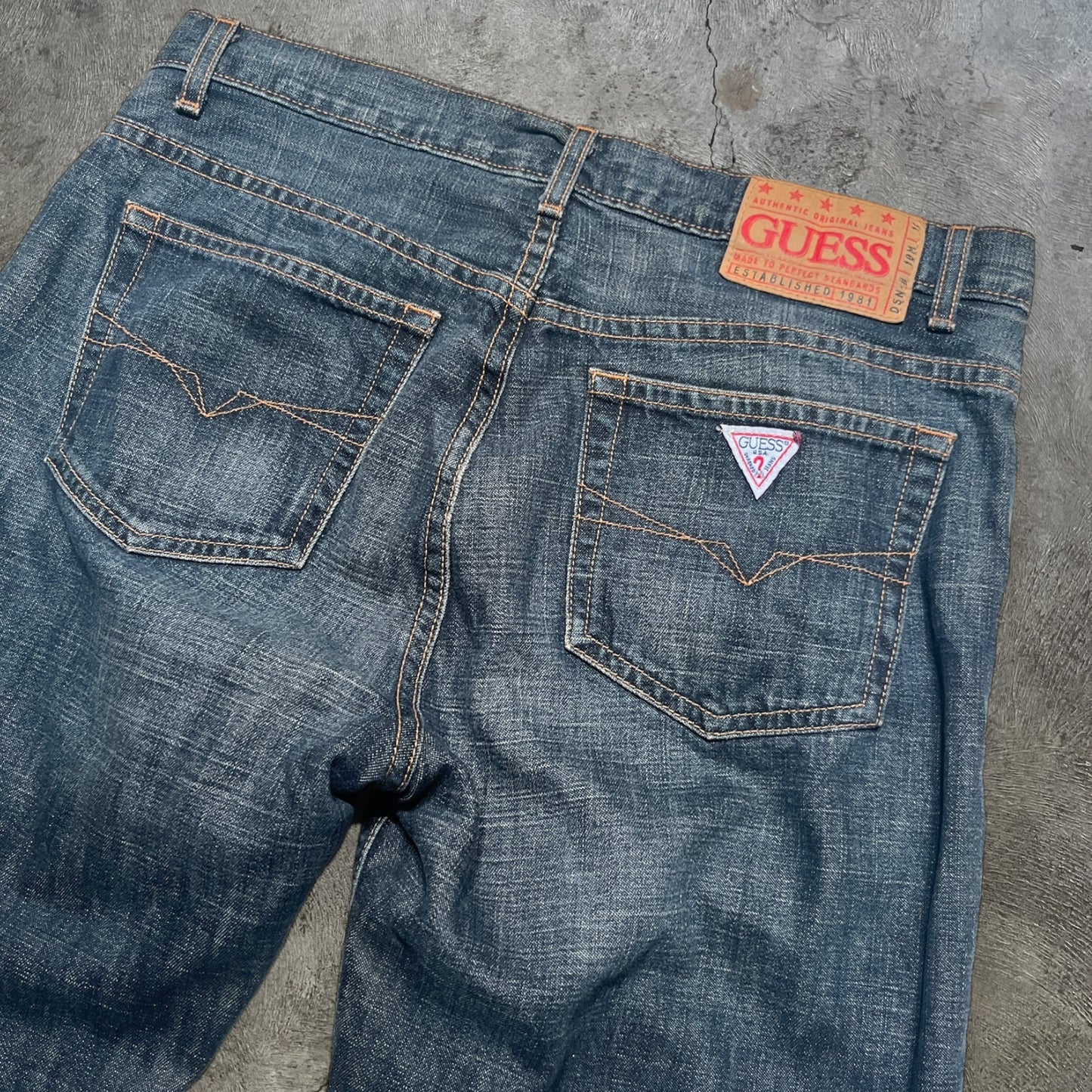 Y2K Guess Bootcut Flare Jeans Blue Size 32x32