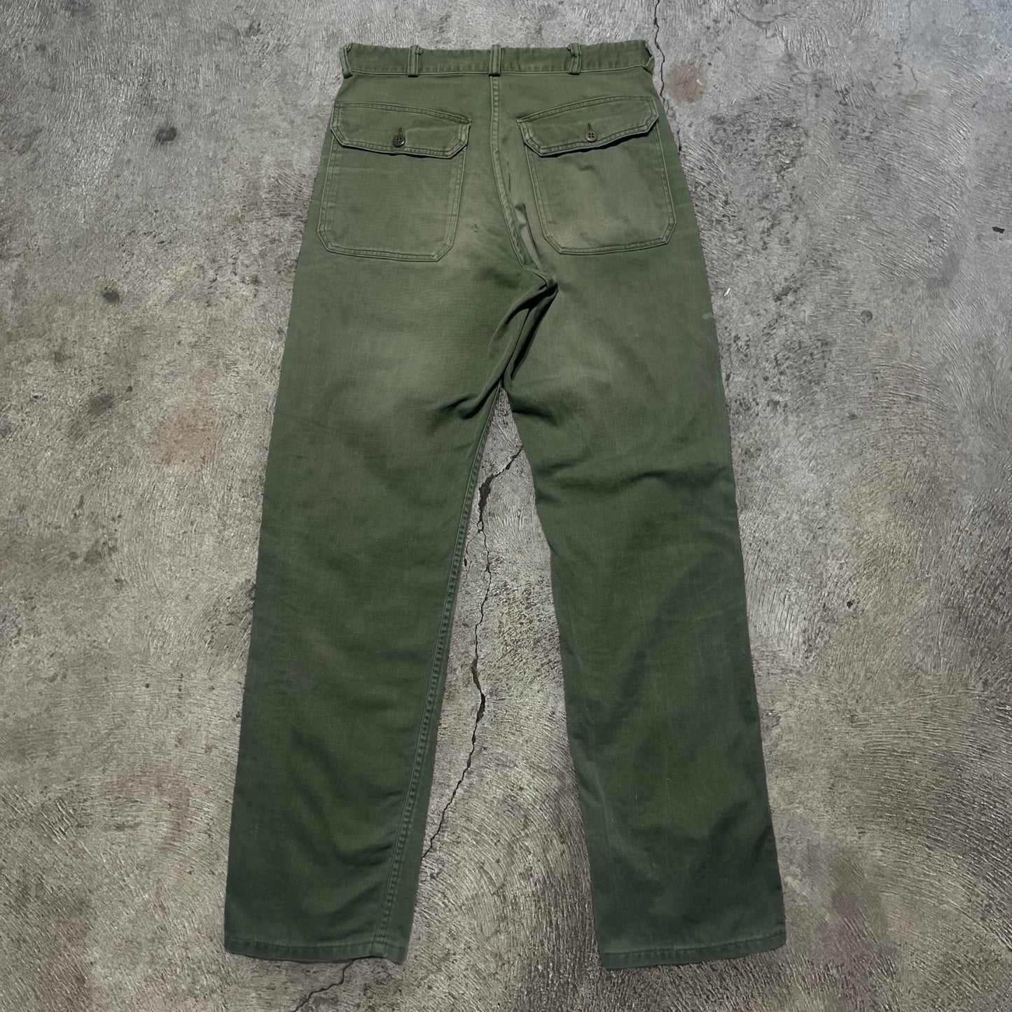 60s OG-107 Military Pants Green Size 31x33