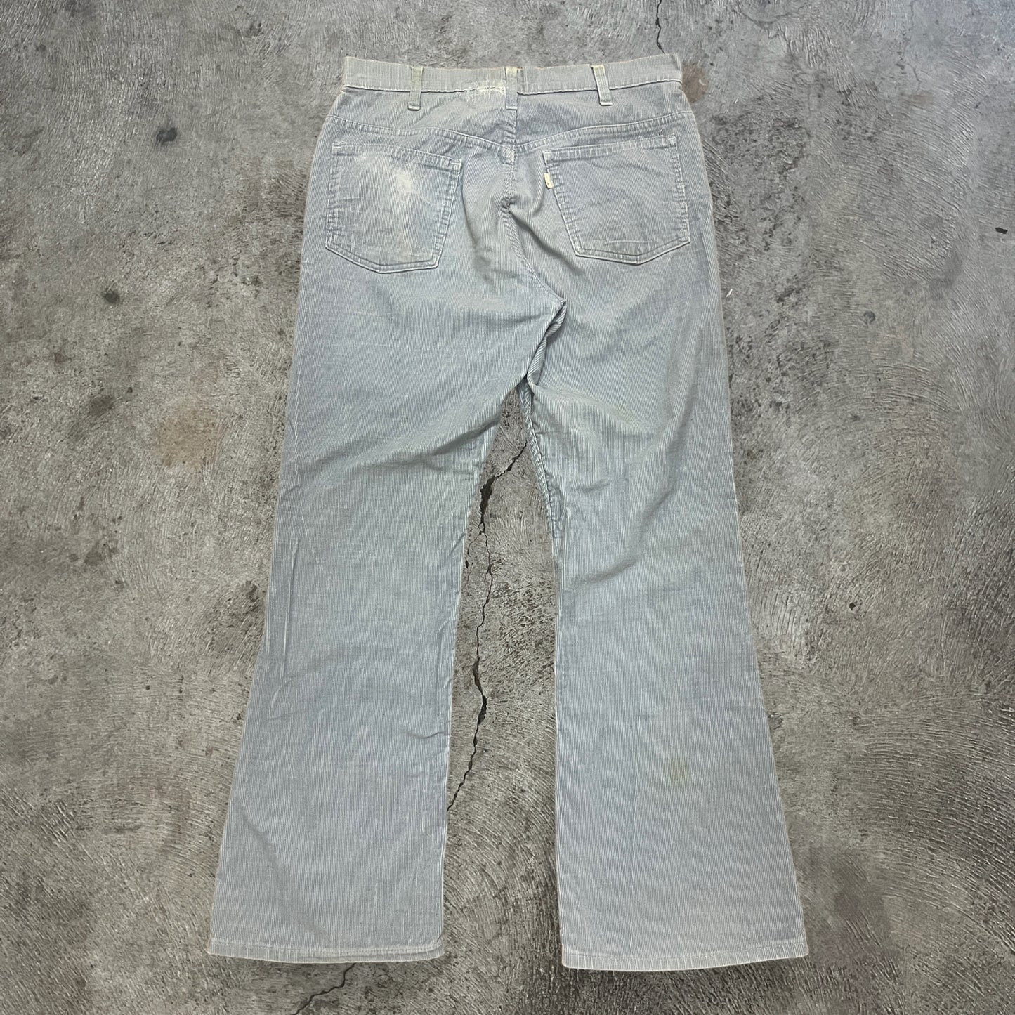 70s Levi’s Corduroy Flare Pants Light Blue Size 33x30