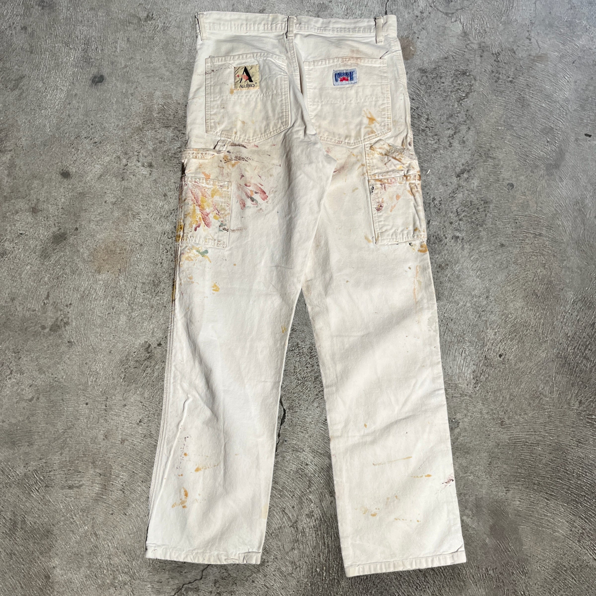 Vintage 1990s Simple Painter hot Canvas Pants Size 34 x 30 / Made in USA / American Vintage / Streetwear Fashion / Vintage Pants