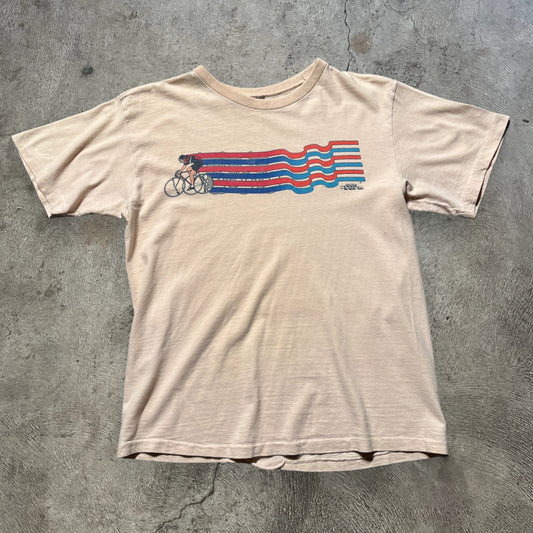 80s Super Shirts Cycling Tee Size Small