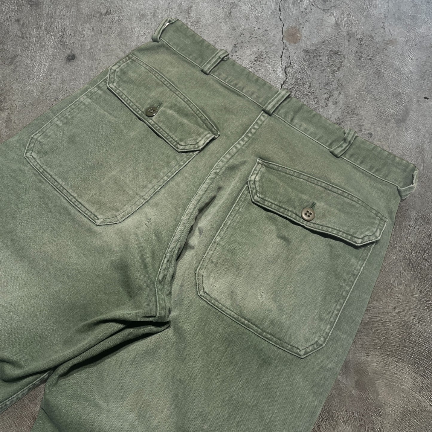 60s OG-107 Military Pants Green Size 31x33