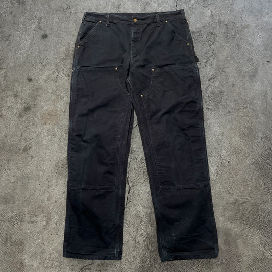 Carhartt Double Knee Pants Black Size 37x32