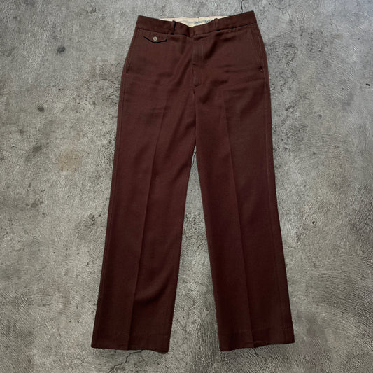 70s Trousers Brown Size 32x30