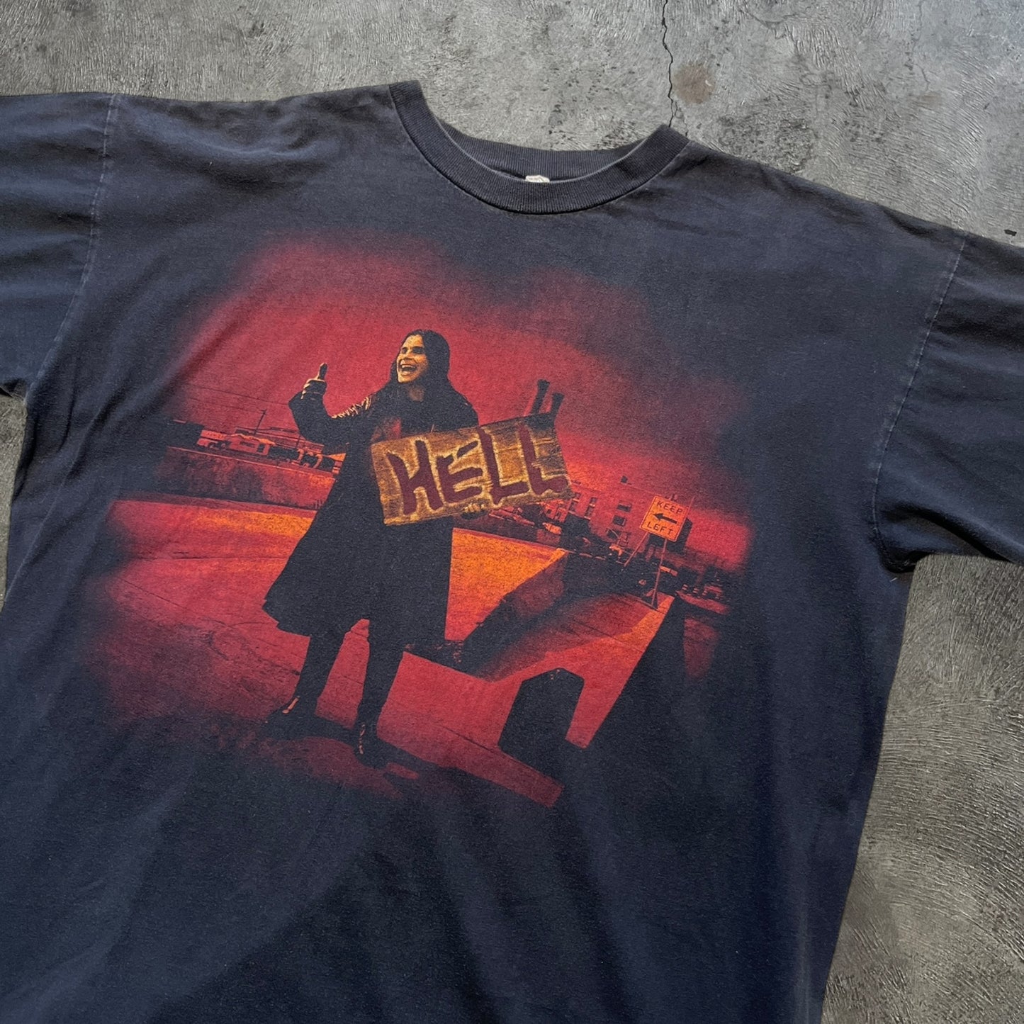 90s Ozzy Osbourne Hell Tee Black Size Large