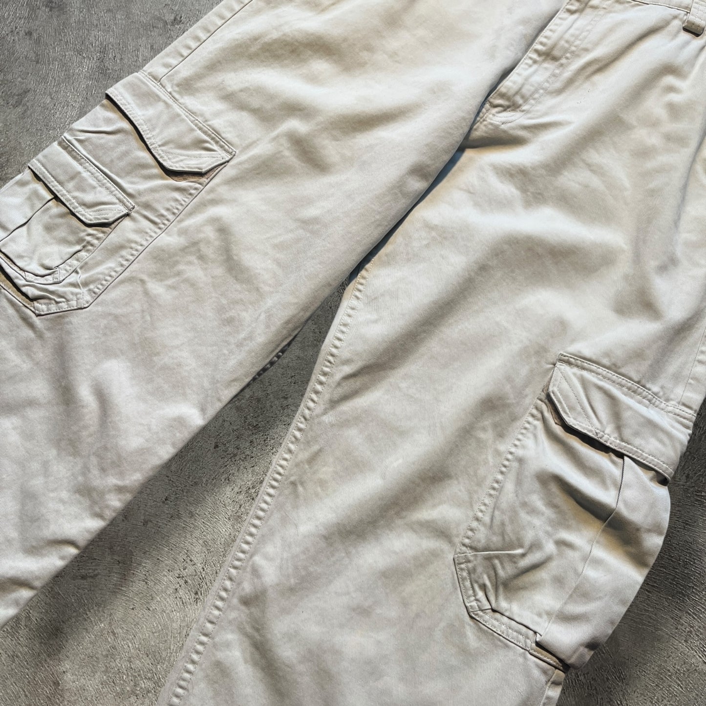 Y2K Levi's Silver Tab Cargo Pants Cream Size 36x30