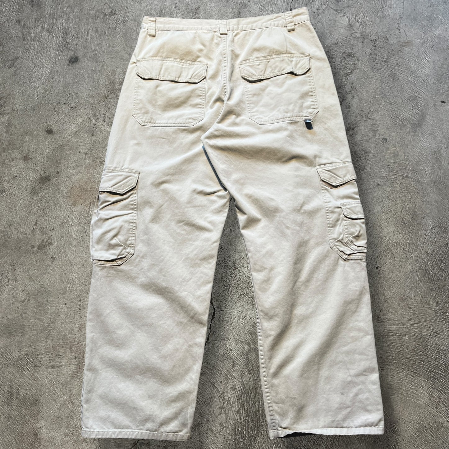 Y2K Levi's Silver Tab Cargo Pants Cream Size 36x30