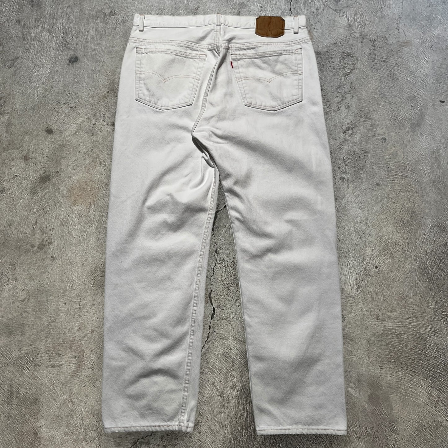 90s Levi's 501 Jeans White Size 36x30