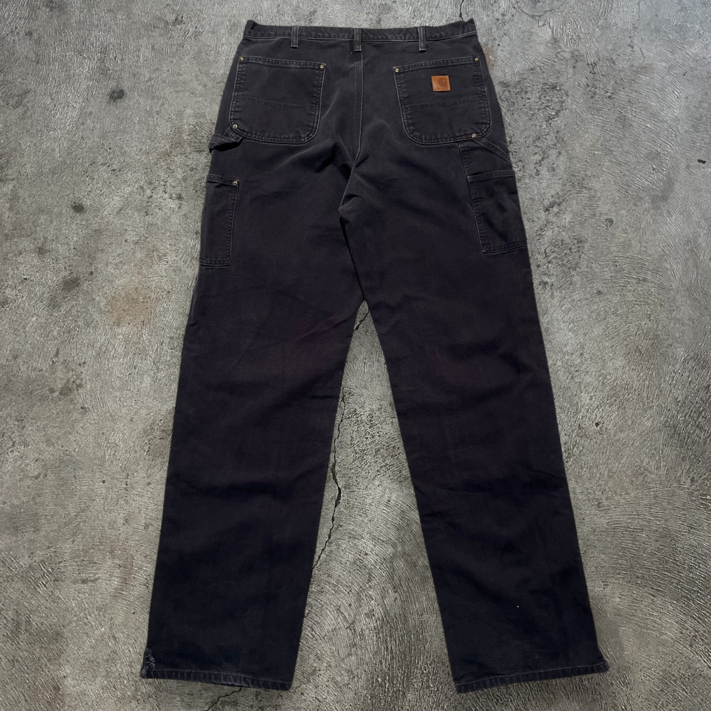 Carhartt Double Knee Pants Black Size 35x36