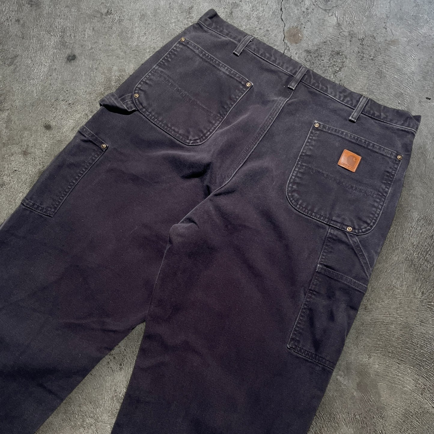 Carhartt Double Knee Pants Black Size 35x36